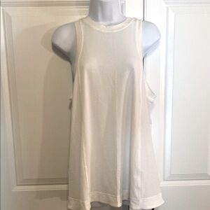 *NWT* Lululemon Athletica White Sleeveless Long Tank Top, sz S